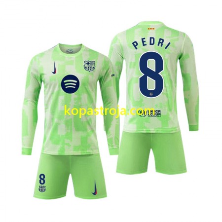 Billiga Fotbollströjor FC Barcelona Pedri 8 Barn Tredje tröja 2024/25 Långärmad